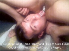 He eats another mans cum out of her pussy Cuckold Creampie Cleanup Porn Gifs Pornhub