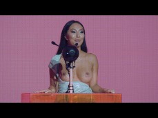 Asa Akira tits out dress gif