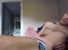 SOAKING MY VICTORIA'S  THONG WITH A COCK IN MY BUTT gif