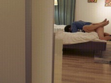 Mary Barrie missionary cum inside at edge of bed 02 gif