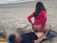 Sexy wife Casalaventura anal sex secretly on the beach gif