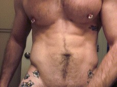 Tatted Jock Gets off on his own Sweaty Pits after the Gym gif
