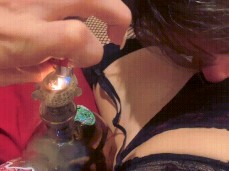 Smoking while Master Pleasures my Tight Pussy gif