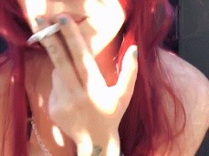 Goth girl smoking gif
