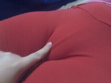 Fingering tight pussy mound. gif