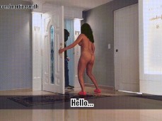Martina Smith greets delivery guy naked at door 01 gif