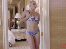 Buzzcut slut Riley Nixon teases in lingerie in hotel 01 gif