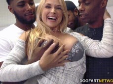 Sarah Vandella sexy wife felt up by group of  guys gif