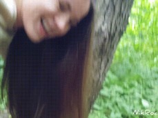 Evelina Darling Standing Outdoor Doggy Anal gif