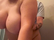 Chubby  Huge Natural Tits D gif