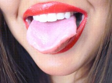 mila loves tongue