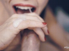 Great oral creampie gif