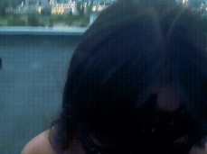 Girl on the Roof gives a Blowjob gif