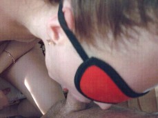 Best Blowjob by Horny Teen Marthabullles in Red Mask Ending With a Cumload in Her Mouth- Part 57 - Marthabullles gif