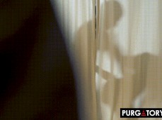 Fucking behind the curtain gif