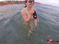 taking off panties underwater gif