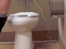 She leaves a naughty mess for the janitor to enjoy gif