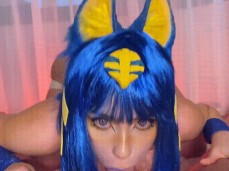 Ankha Cosplay by Sweetie Fox gif