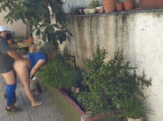 Outdoor sex in the time of COVID gif
