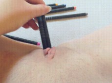 Putting pencils in my pussy gif