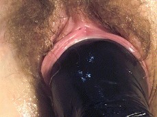 Hairy Gaping Pussy Fisted gif