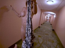 naked hotel walk gif