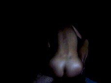 Cock-rider fading in and out of the darkness gif