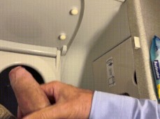 Jerking off in an Airplane gif