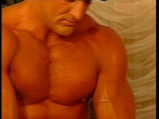 Bodybuilder masseur wi/ huge arms, big pecs, hot abs, rubbing twink 0231 gif