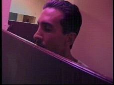 Mustached, Latin voyeur spies on hung guy jerking in public toilet 0301 2 gif
