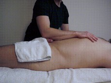 Ex-military, chunky, beefy muscle hunk getting a massage boner 0531-1 gif