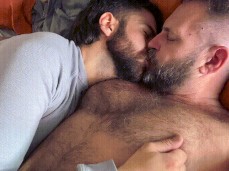 Cuddle-kissing Daddy gif