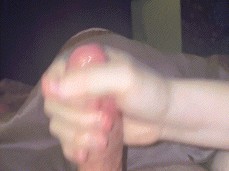 Jerking my Boyfriend's hard dick until he explodes his cum all over