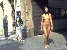 Drahomira Nude Public Walk gif
