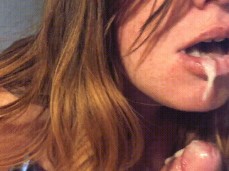 Blowjob and Cum Play gif