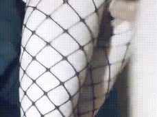 Standing doggy in  fishnet vertical video gif