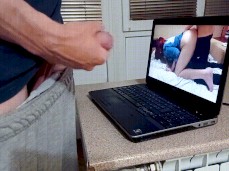 Jacking off to homemade porn gif