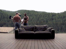Max Arion, Tomas Brand, Louis Ricaute: threesome undressing outdoors0122 gif