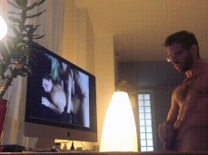 cums while watching porn gif