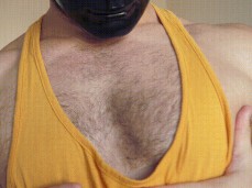 Athletic, masked WorldStud showing his armpiys 0036-1 gif