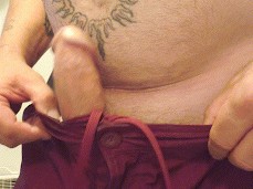Dude undresses, releases his big, thick, rock hard 0006-1 6 gif