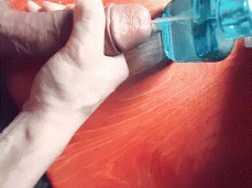 delicious cock cumshot on perfume gif
