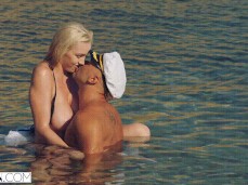 Kendra Sunderland making out in the water gif