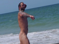 Naked TGS football hunk on the beach 0009 5 gif