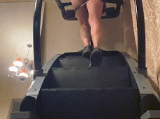 Stripping thong on stairmaster gif