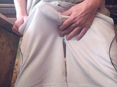 Big bulge in white shorts 0006-1 2 gif