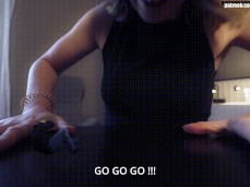 overly excited giantess gif