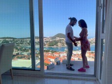 fucking on air bnb balcony gets caught by owner gif