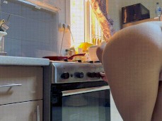 Cooking Naked gif