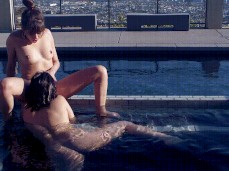 The  - Swimming Pool Lesbian Scene gif